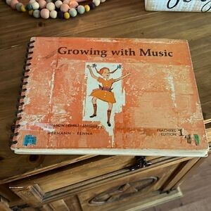 Vintage Book Titled Growing with Music California State Textbook